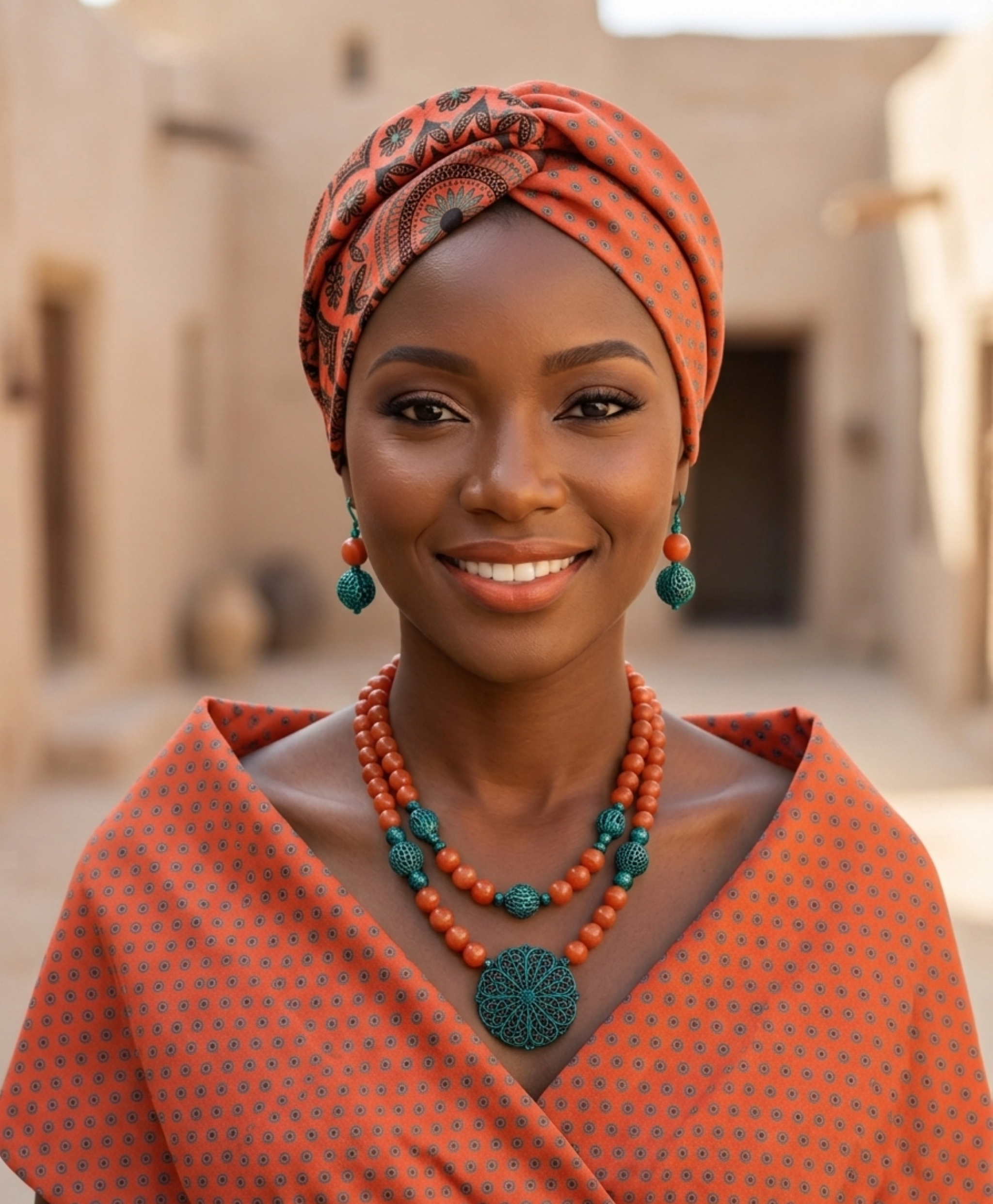 100% cotton Seshweshwe two tone headbands
